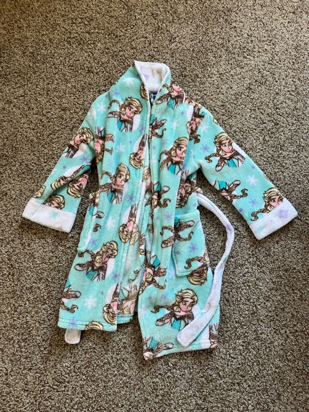 Disney  Frozen  Elza Bathrobe Size 6